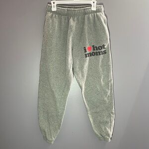 I Heart Hot Mom Gray Sweatpants
